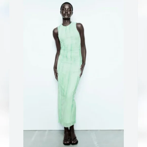 NWT Zara Printed Tulle Dress, Size XXL NWT Zara Printed Tulle Dress, Size XXL